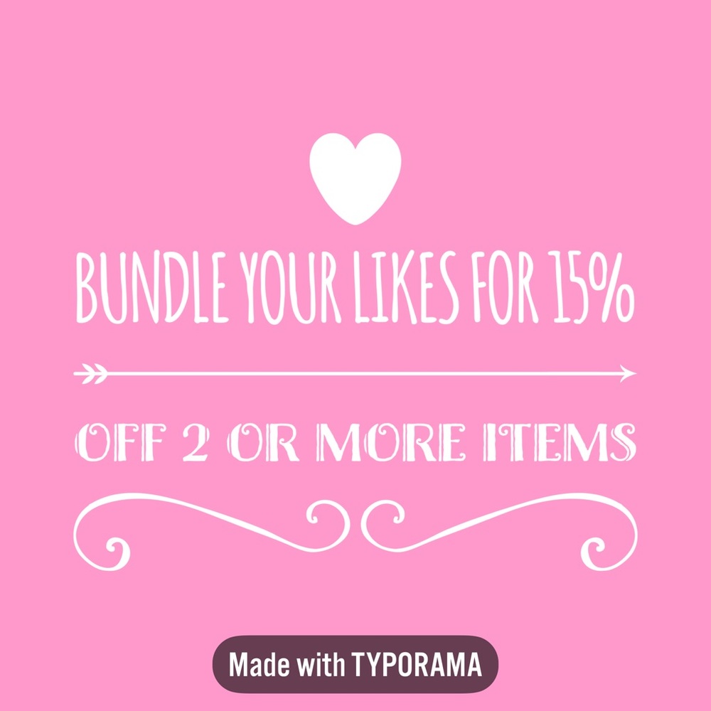 Bundle 2 or more items for a 15% discount! 🌷